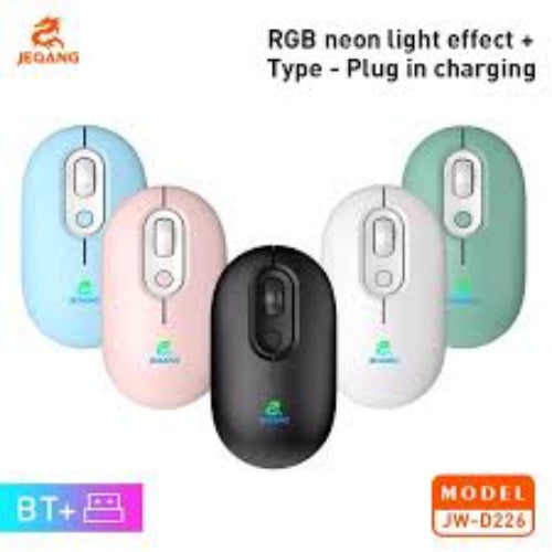JW-D226 RGB Bluetooth Dual-mode charging mouse