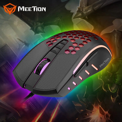 MEETION GM015 WIRED GAMING MOUSE RGB BACKLIGHT