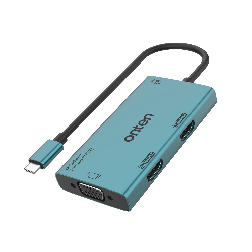 OTN-M206 Onten Type-C 4 in 1 Hdmi 2 / Vga 1 / Audio 1 Adapter